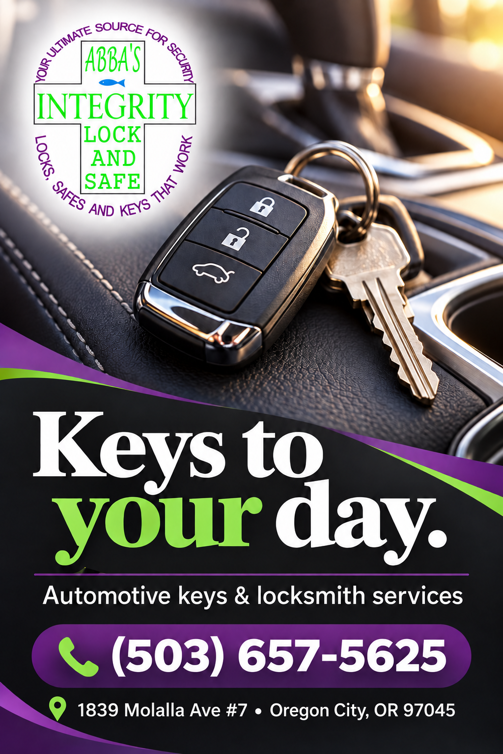 ABBA’s Integrity Lock & Safe — portrait advertisement