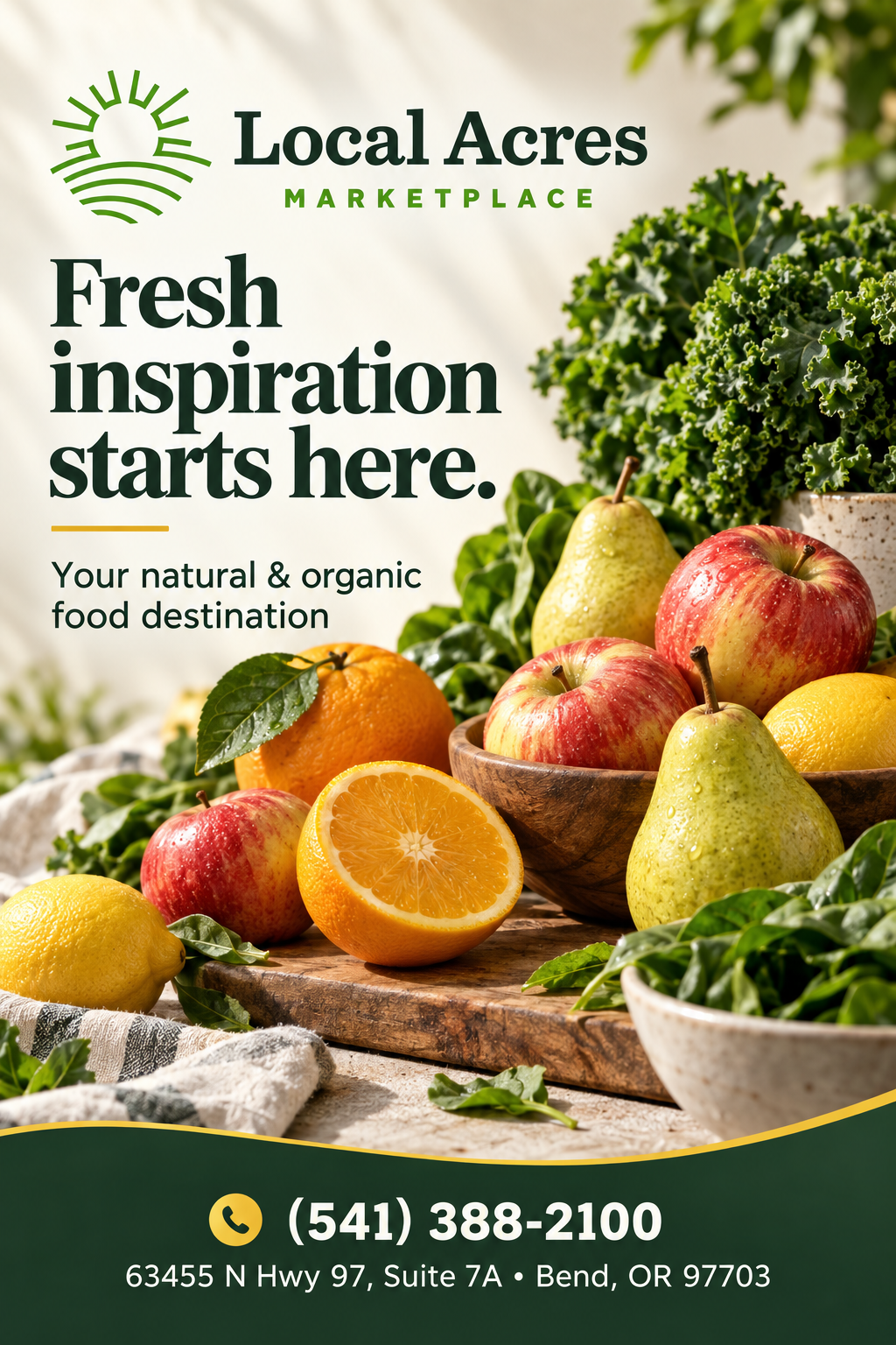 Local Acres Marketplace — portrait advertisement