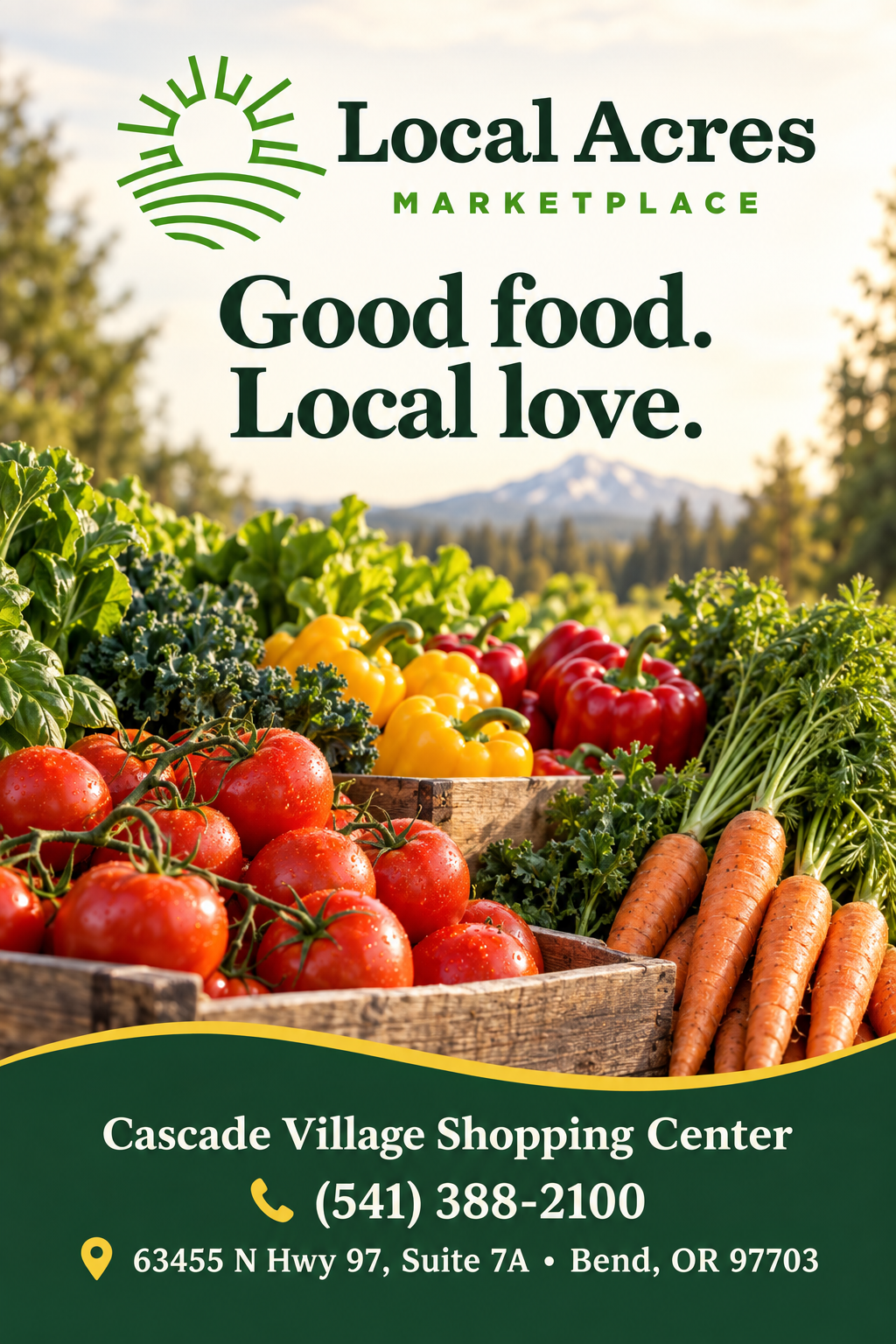 Local Acres Marketplace — portrait advertisement