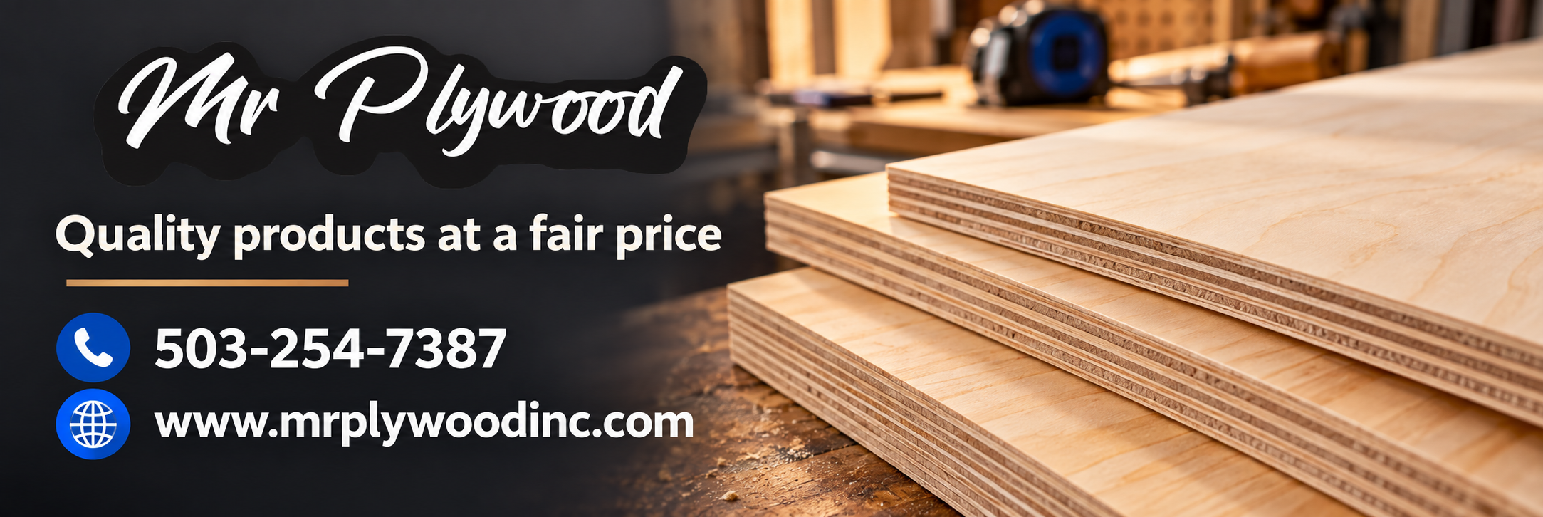 Mr Plywood — banner advertisement